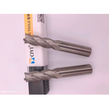 Roughing carbide end mill